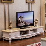 欧式大理石电视柜茶几组合法式实木创意电视柜北欧地中海电视机柜