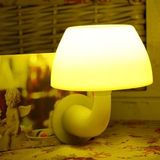 创意家居日用感应节能床头宝宝睡眠灯壁灯 LED光控声控蘑菇小夜灯