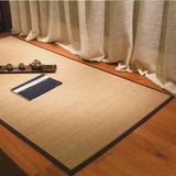 出口日本  纯天然绿色环保竹地毯 日式和式手工编织竹地毯 飘窗垫