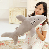 可爱创意大白鲨毛绒玩具公仔大号鲨鱼布娃娃玩偶抱枕生日礼物女生