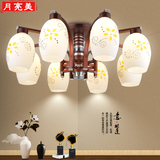 客厅灯现代简约LED餐厅灯吸顶灯花玻璃罩矮户型欧式吊灯客厅灯具