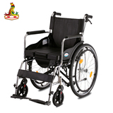 凤凰手动轮椅折叠轻便便携带坐便老年人残疾人代步车手推车
