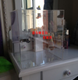 亚克力化妆品展柜 有机玻璃展示柜 陈列柜 模型盒子加锁 定做