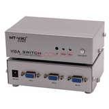 迈拓维矩 MT-15-2DH 2口自动VGA切换器 带电源 遥控器 电脑2进1出