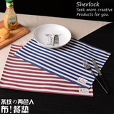 Sherlock餐垫 日本ZAKKA布艺外贸原单 防水棉麻隔热垫碗垫 餐桌垫