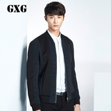 GXG男装 春装新款 男士时尚花色斜纹拼接夹克#53221030