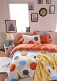 北欧简约宜家风格纯棉家纺四件套床单被套2枕套多花色多尺寸