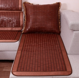 新款夏季乳胶防滑天然碳化纳竹麻将凉席皮沙发垫坐垫飘窗垫