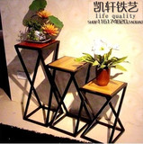 包邮简约欧式时尚铁艺实木沙发边几角几小茶几简约现代创意小桌子