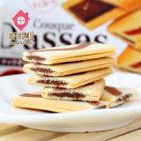 日本进口零食 Dasses三立巧克力夹心饼干 抹茶味薄酥饼干 3种口味
