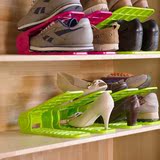 沃之沃创意一体式鞋架简易塑料可调式双层鞋架鞋盒收纳整理架鞋托