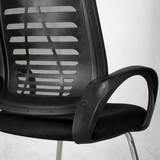 椅弓形电脑椅 家用休闲椅网布座椅办公室舒适职员转椅子老板办公
