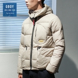 GBOY原创冬季日系潮流短款薄款修身保暖羽绒服外套 男 韩版青年