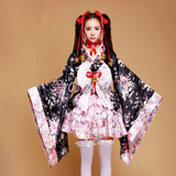 包邮 全套重樱花Cosplay动漫服装日本和服女仆装 洛丽塔公主洋装