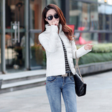 2015秋冬新款韩版超薄立领轻薄短款修身女棉衣羽绒服外套66