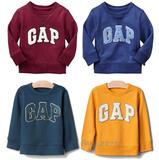 现货Gap 美国正品代购 儿童男童男孩 圆领Logo卫衣外套