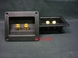 两位全铜18K镀金接线柱音箱接线盒 香蕉头插座 音箱接线板