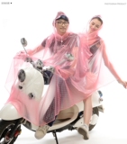 子雨具2人雨衣车自行车透明雨披母子亲双人雨衣电动车摩托