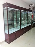精品货架 广州展柜 柜台 饰品展柜 透明玻璃展示柜 货架钛合金柜