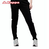 [惠]Kappa女子卫裤 运动休闲长裤修身战斗裤收口小脚裤|K0562AK26