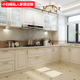 郑州橱柜定制小白杨整体橱柜定做 吸塑门板 厨房石英石台面厨