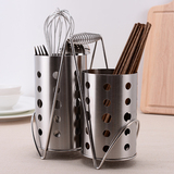 不锈钢筷子筒 创意筷子笼 沥水筷子筒 汤勺架 餐具笼架厨房收纳盒