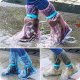 秋冬季防雨防水鞋套男女中高筒雨靴套加厚防滑鞋套儿童雪天雨鞋套