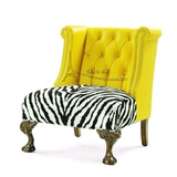 新款单人沙发椅美式欧式沙发老虎椅小户型沙发酒店客厅样板房椅子