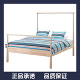 宜家代购IKEA格约拉 床架单人双人床架实木床简约现代150×200cm