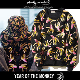 2016SS猴年联名款香蕉印花加绒套头卫衣男女装潮牌陈冠希同款外套
