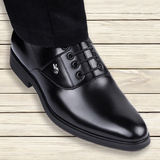 2016新款男士商务内增高皮鞋系带英伦正装真皮休闲尖头牛皮面试鞋