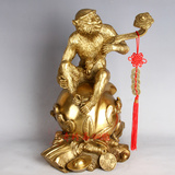 奇珍斋开光纯铜猴子摆件铜如意猴十二生肖猴礼品 风水猴家居摆件