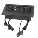 贝桥 K510桌面插座 多功能插座 多媒体桌面插座会议插座 VGA面板