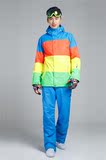 正品GSOU SNOW单双板滑雪服男款套装 情侣款加厚保暖滑雪衣 防水