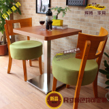 实木咖啡厅桌椅奶茶店桌椅甜品店桌椅餐厅桌椅咖啡桌奶茶桌子组合