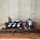 KAMJOVE/金灶V-316A鸡翅木雕四合一自吸水泡茶机茶盘茶具组合出售