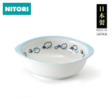 日本NITORI尼达利 日本进口儿童双耳碗 卡通可爱磁碗 2色可选