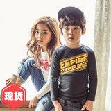 现货韩国童装2016春新星战系列长袖T恤男女童applesmile正品代购