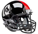 海外代购 弗雷斯诺州斗牛犬队黑色 SCHUTT XP NCAA球迷橄榄球头盔