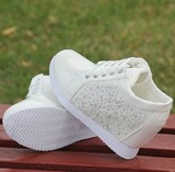 2015春秋夏季单鞋白色高跟旅游鞋坡跟运动女鞋 内增高8cm休闲波鞋