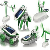 CCTV推荐DIY益智玩具机器人6合1六合一组装太阳能儿童智能玩具车