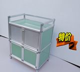 多功能组合式铝合金柜子简易橱柜餐边柜小碗柜床头柜零食杂物收纳
