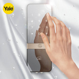 耶鲁Yale镜面玻璃门锁密码锁刷卡时尚电子锁YDG313智能镜面触摸锁