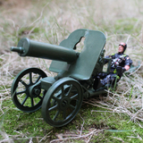 马克沁重机枪+兵人仿真塑料怀旧模型 军事沙盘 二战儿童玩具批发