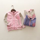 女童宝宝春装外套韩版儿童拉链棒球服夹克2016年春季新款外贸童装