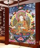 最新款客厅西藏传佛教魔方钻满贴钻石画十字绣唐卡莲花生大师竖版