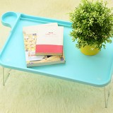笔记本电脑桌床上用可折叠简易懒人小书桌塑料宿舍学习桌子