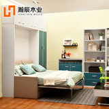 瀚辰木业隐形床多功能壁柜折叠翻板墨菲床小户型客厅卧室家具组合