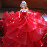 定制芭比婚纱娃娃新娘生日礼物摆件儿童女孩白雪公主玩具