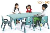 育才可拼式半圆塑料桌幼儿园吃饭写字儿童课桌椅正品直销YCY-097